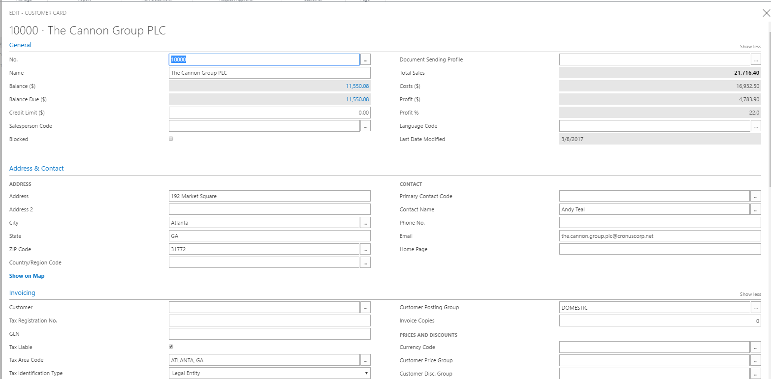 Dynamics 365 for Financials