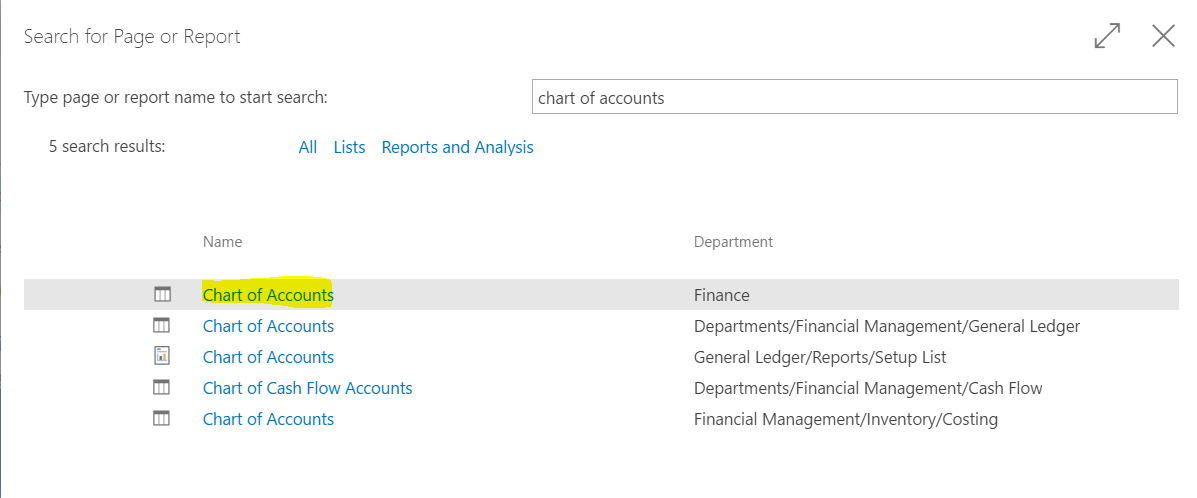 Microsoft Dynamics 365 For Financials General Ledger And Chart Of