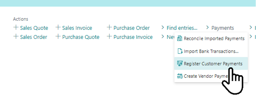Register Customer Payments in Dynamics Business Central - Logan Consulting